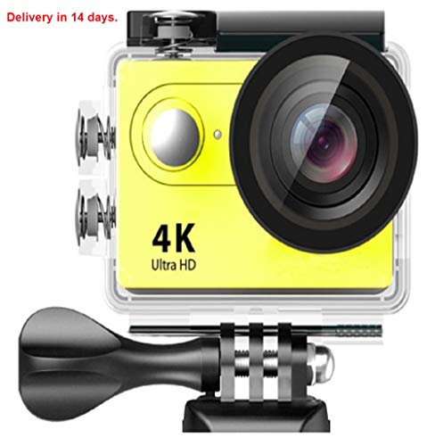 Digital Projector - H9 Action Camera Ultra HD 4K / 25fps WiFi 2.0" 170D Underwater Waterproof Helmet Video Recording Cameras Outdoor Sport Cam (Option 3, Yellow - H9)