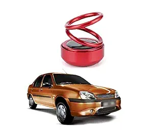 PRIKNIK Solar Energy Rotating Car Perfume with Long Lasting Organic Fragrance, Feel-Good Premium Car Air freshener Compatible with Ford Ikon