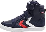Schmale Silhouette hummel Unisex Kinder Slimmer Stadil Leather HIGH JR Sneaker