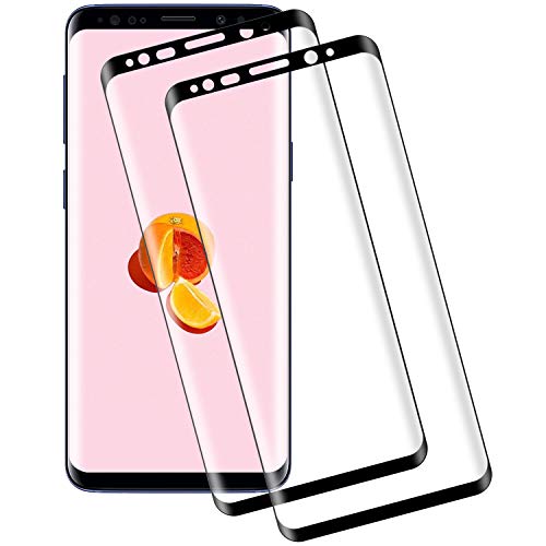CNXUS[Lot de 2 Compatible pour Verre Trempé Samsung S8, Verre Samsung S8, Anti Rayures, Anti-Fingerprint, Vitre Protecteur Dureté 9H+sans Bulles, Film Protection écran Samsung S8