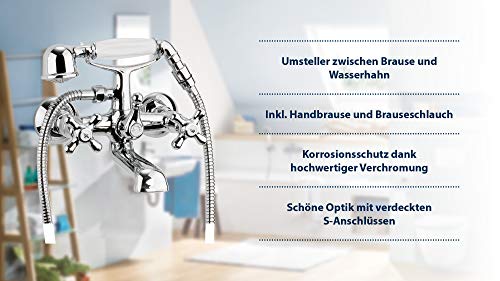 AquaSu - Badewannenarmatur, Zweigriffmischer Athenas inklusive