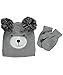 Polar Wear Baby Boys' "Great Bear" Beanie & Mittens Set - gray, one size