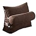 Produktbild XHH-Zurück Keilkissen Kissen, 17.7 * 7.8 * 17.7Inchinch Schlafsofa Bürostuhl Rest Kissen Nackenstützkissen-Braun