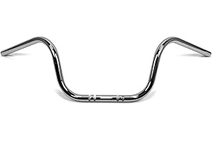 Westland Customs 7/8 Inch Universal Handlebars, 9 Inch Chrome Steel