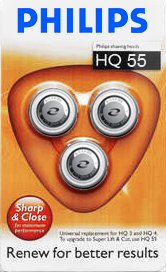 Philips hq55 hq56 hq56/50 hq56/52 hq55/40 Philishave Norelco Lift and Cut Rotary Razor Blades Replacement Shaver Shaving Head Cutter Foil Super Reflex HP1337, HP1601, HP1602, HP1605, HQ402, HQ404, HQ406, HQ6405, HQ6415, HQ6423, HQ6424, HQ6445, HQ6605, HQ6613, HQ6614, HQ6615, HQ6616, HQ6617, HQ6618, HQ6640, HQ6645, HQ6675, HQ6676, HQ6695, HQ6696, HQ6831, HQ6842, HQ6843, HQ6844, HQ6849, HQ6853, HQ6854, HQ6855, HQ6856, HQ6859, HQ6863, HQ6868, HQ6874, HQ6879, HQ6940, HQ6970, HQ6990