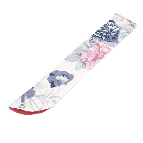 sourcingmap® Seiden Mischung Klassisch Stil Blume Blumig Muster Beutel Hülle für Fächer