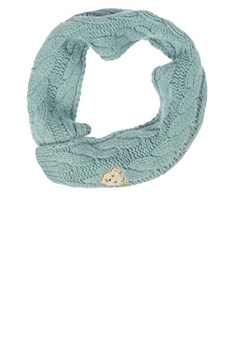 Steiff Baby Girls Schal Strick 100 cm Hooded Long Sleeve Scarf, Green (aquifer Green 5176), One Size (Manufacturer size: I)