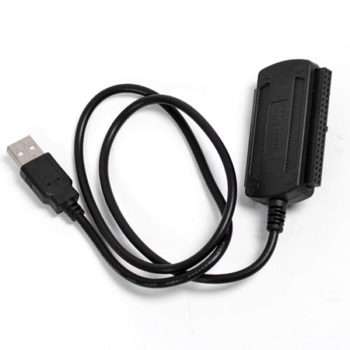 Neu 2,5″ – 3,5″ zu IDE SATA S-ATA Festplatten USB 2.0 Konverter Adapter Kabel Externes - 2