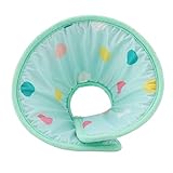 【Conveniente】 Es fácil de lavar y secar. Con correas de velcro ajustables para facilitar su uso o despegue, se puede ajustar fácilmente según el tamaño de su mascota, el diseño ahuecado hace que este collar sea más transpirable y ligero.