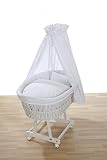 Alvi 411654500 Set für Stubenwagen Birthe "Teddy Romantik", weiß