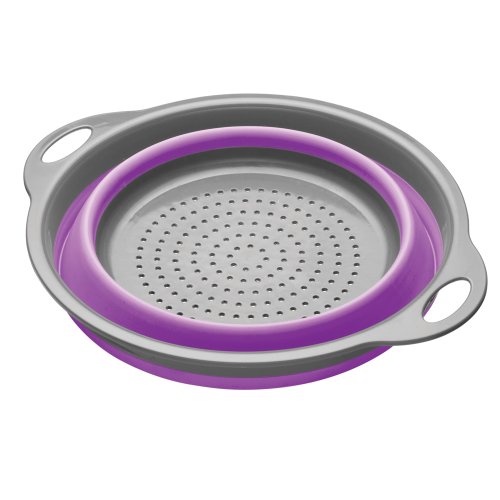 Colourworks Faltbarer Seiher, 2,8 Liter, 24 cm – Violett - 2