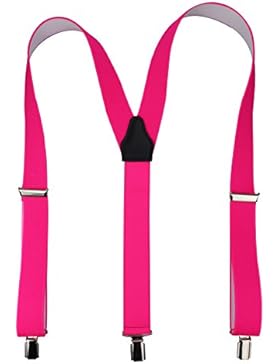 Hochwertige Hosenträger mit starken Clips 35mm | schwarz / royal / rot / weiß / grau