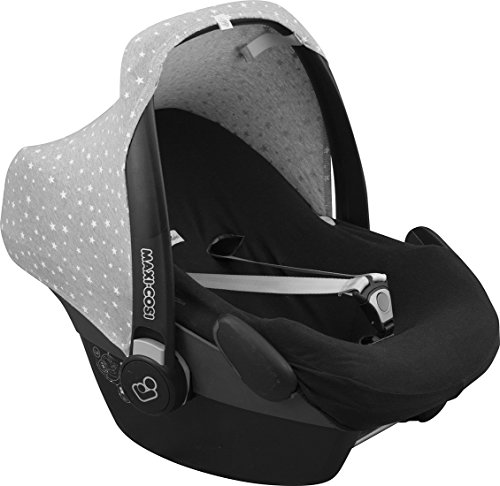 Sonnenverdeck für Maxi-Cosi Pebble y Bébé confort Gruppe 0 -grauen Farben mit White Star - 4
