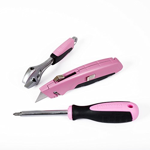 WORKPRO 103-tlg. Lady Werkzeug Set mit Tasche, Rosa Werkzeugkoffer - 5