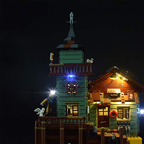Preisvergleich Produktbild Supererm LED Beleuchtungsset für Lego Old Store Angelladen Dekoration