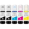 MOMAD 003 Refill Ink Compatible for Epson L3110, L3150, L3250, L3252 L3115, L3116, L3101, L3210, L3215, L3216, L3151, L3152, L3156, L5190 Printer (003 Set+BK)