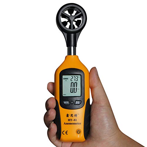 Preisvergleich Produktbild Slri SIridescentZB Hohe Genauigkeit Windgeschwindigkeit Luftgeschwindigkeit Temperaturmessung Digital Anemometer HT-81