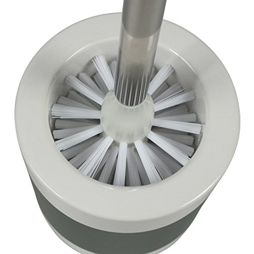 KELA 22438, WC-Bürste und Behälter, WC-Garnitur, Keramik, Laletta, Grau - 4