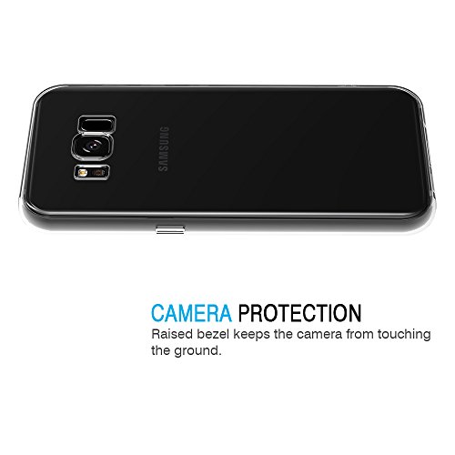 iVoler Funda Samsung Galaxy S8 Slim Fit Samsung Galaxy S8 Funda Carcasa Case Bumper con Absorci  n de Impactos y Anti-Ara  azos Espalda Case Cover para Samsung Galaxy S8 - Transparente