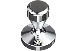 VIA CREMA Pressino Caffè Professionale 58mm Coffee Tamper Macchine Caffè Espresso (58 mm) Made in Italy Acciaio Inox Alta Resistenza