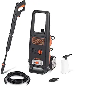 BLACK+DECKER Black & Decker 125 Plastic Bar High Pressure Washer (Faint Red andBlack)