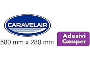 SARDEGNA SERVICES LOGO-2-Pegatinas para caravana caravana-CARAVELAIR-58 x 28 cm-– RIMOR-Accesorios para caravana adhesivos para caravana