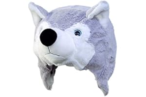 créations dani Couvre Casque Peluche Husky