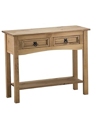 Birlea Furniture Corona Table console 2 tiroir et 1 étagère en pin