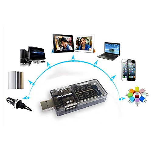 Muker® 10VA USB Multimeter Tester Strom(A) Spannung(V) 2 Output Ports - 4