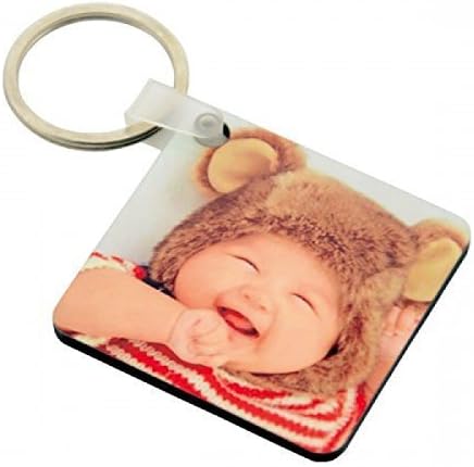 Personalised Custom Printed Wood Photo Keyring
