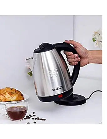 Basilica 2 Litre Kettle 1500-watts, Electric Kettle With Handle for Home & Office, Black