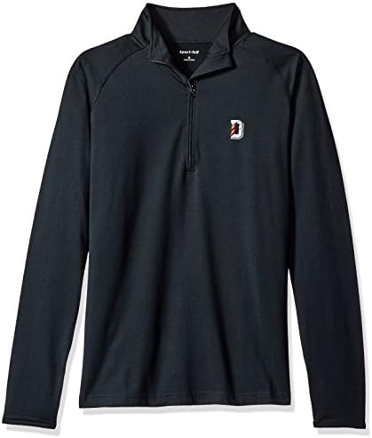 NCAA SMU Mustangs Men's Performance 1/2 Zip Pullover, Large, Black