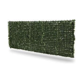 Siepe Artificiale Edera Con Supporto A Rete - Altezza 1 Metro, Vendita Al Metro Lineare, Resistente UV, 800 Foglie/mq, Colore Verde - 3