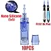 Price comparison product image Micro Needles Cartridges For Ultima A1 Dr.Pen,Tips For Electric Auto Stamp Derma Pen,9Pin/12Pin/36Pin/42Pin &Nano Neelde Cartridges (Nano silicone 5D, 10 Pcs)