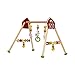 Produktbild Solini Spieltrapez Bauernhof / Spielbogen - Holz, Höhenverstellbar, Bunt - Babyspielgerät / Babyspielzeug