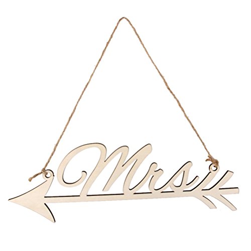 FENICAL MR und Mrs Pfeil Schild Hochzeit Dekoration - 6