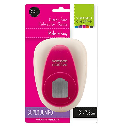 Vaessen Creative 21439-002 Stanzer Super Jumbo Etikett | 7, 5 cm, Metal, Plastic, Purple, 15.1 x 10.9 x 8.5 cm - 4