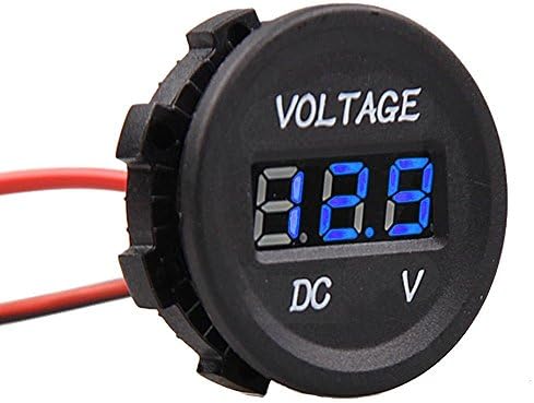 Linchview DC 12-24 V Waterproof Digital Voltmeter Voltage Measurement range 6 – 30 V LED Voltage Display for Car Motorcycle