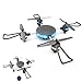 Produktbild YMXLJJ Wifi FPV-Drohne und HD-Kamera-Höhe Halten RC Quadcopter Kühles Licht Einknopf-Rückkehr Smart-Spielzeug-Kinder Bestes Geschenk Grau,300Wpixel
