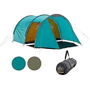 Grand Canyon Robson 3 - Tent for 3 People, Waterproof with Awning, Large Storage Space, 2 Entrances, Ultra Light, Small Pack Size, Tunnel Tent for Trekking, Camping, Outdoor, Festival