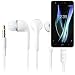 Produktbild In Ear headphones für BQ Aquaris X, mit Mikrofon + Lautstärkeregler, weiß | 3,5mm Klinke Ohrstöpsel Kofphörer Ohrstecker stereo headset Universell verwendbare Kopfhörer volume control bass sound