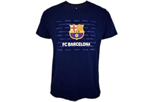 FC BARCELONA Barcelona Camiseta BARÇA Emblema con Licencia del FC Adulto Talla M