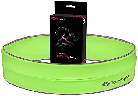#1 Reflective Running Belt -Premium Runners Belt - Flip Band Workout Belt - ZIPPER option Fitness Belt Superior 2 iPhone Armband - Reflective Belt Piping & Logo Running Waist Pack 4 keys,CC, Iphone 6