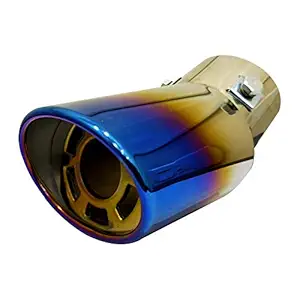 Oshotto Stainless Steel Car Exhaust Muffler Silencer Cover Universal for All Cars (Multicolor)(SS-008)