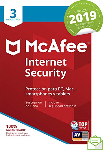 Preisvergleich Produktbild McAfee Antivirus Internet Security 2018 3 dispositivos