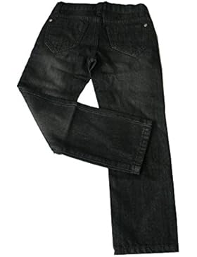 FIP Jungen Boys Jeanshose Denim black XXL extraweit mit Crinkles