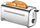 4-Scheiben-Doppel-Langschlitz-Toaster / Hochwertiges Edelstahlgehäuse