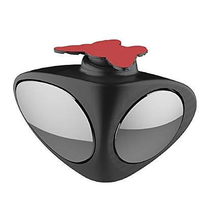 Ahomi 2 en 1 voiture Blind spot Miroir 360 Rotation réglable convexe Grand Angle de roue avant + Rétroviseur