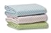 SwaddleDesigns Ultimate Swaddle Blanket, Premium Cotton Flannel, Brown Polka Dots, Lime
