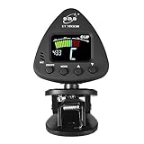 Soporta 2 modos de sintonización: MIC/CLIP; con gran clip, se puede enganchar fácilmente en el instrumento o colocar en la superficie plana para ajustar. Pantalla LCD colorida que muestra la información de sintonización clara y vívida.